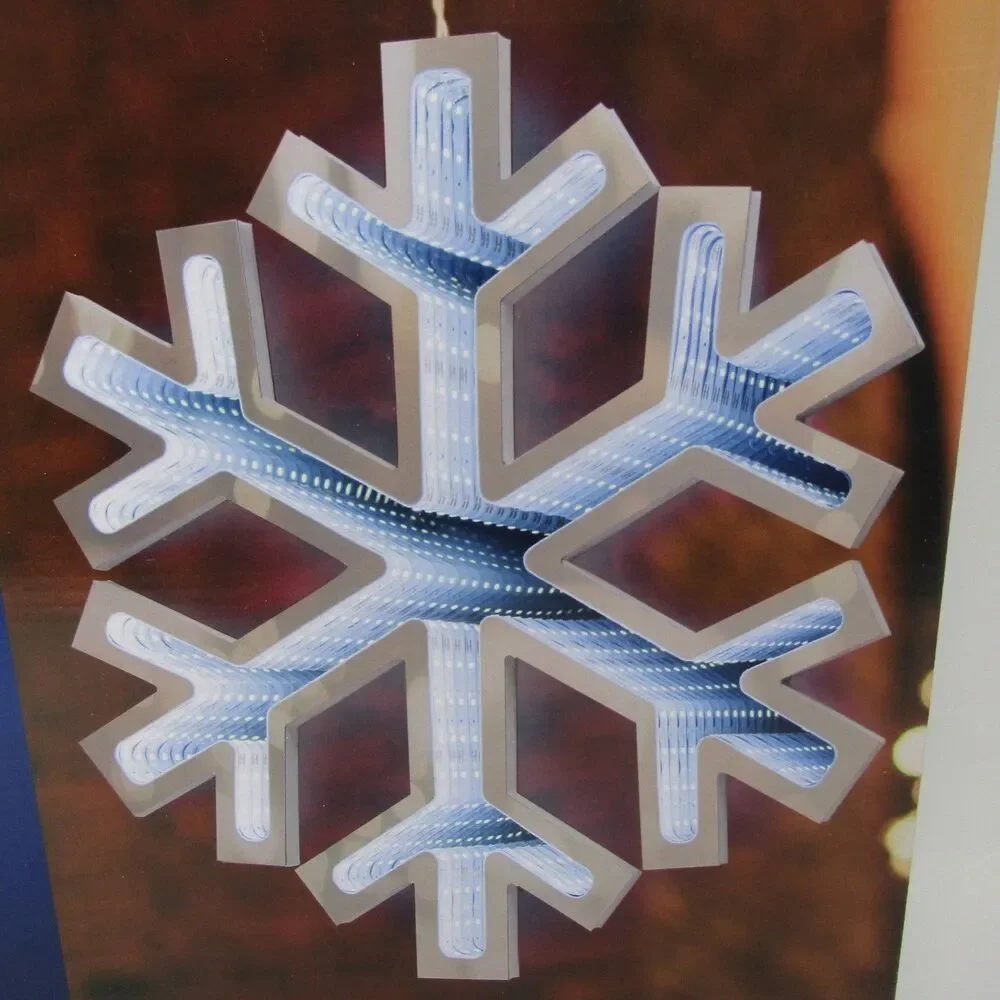 Celebrations LED Infinity Snowflake Light 15.7